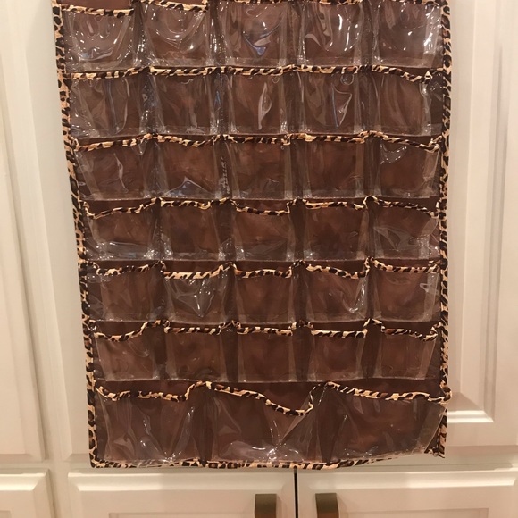 Cheetah Print Hanging Jewelry Organizer - Picture 3 of 3